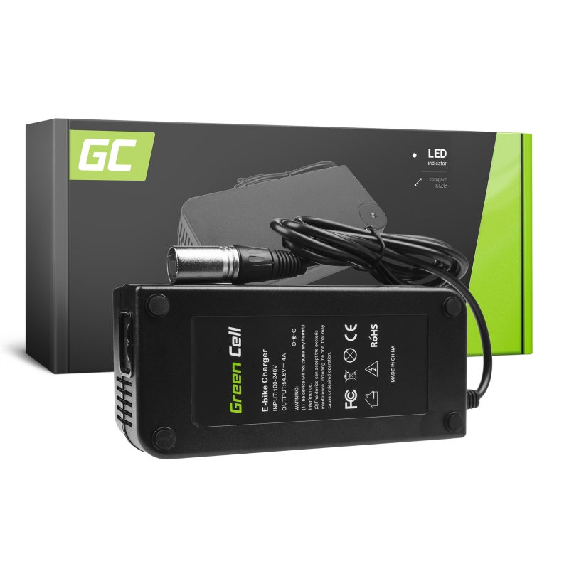 Green Cell Laddare 54.6V 4A (Canon) – 48V Elcykel